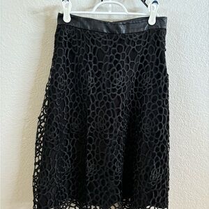Elegant Black Lace Skirt